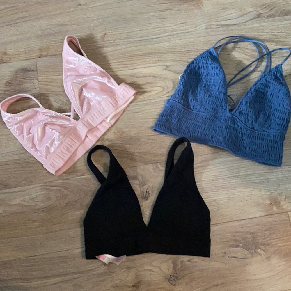 Victoria’s secret pink bralettes